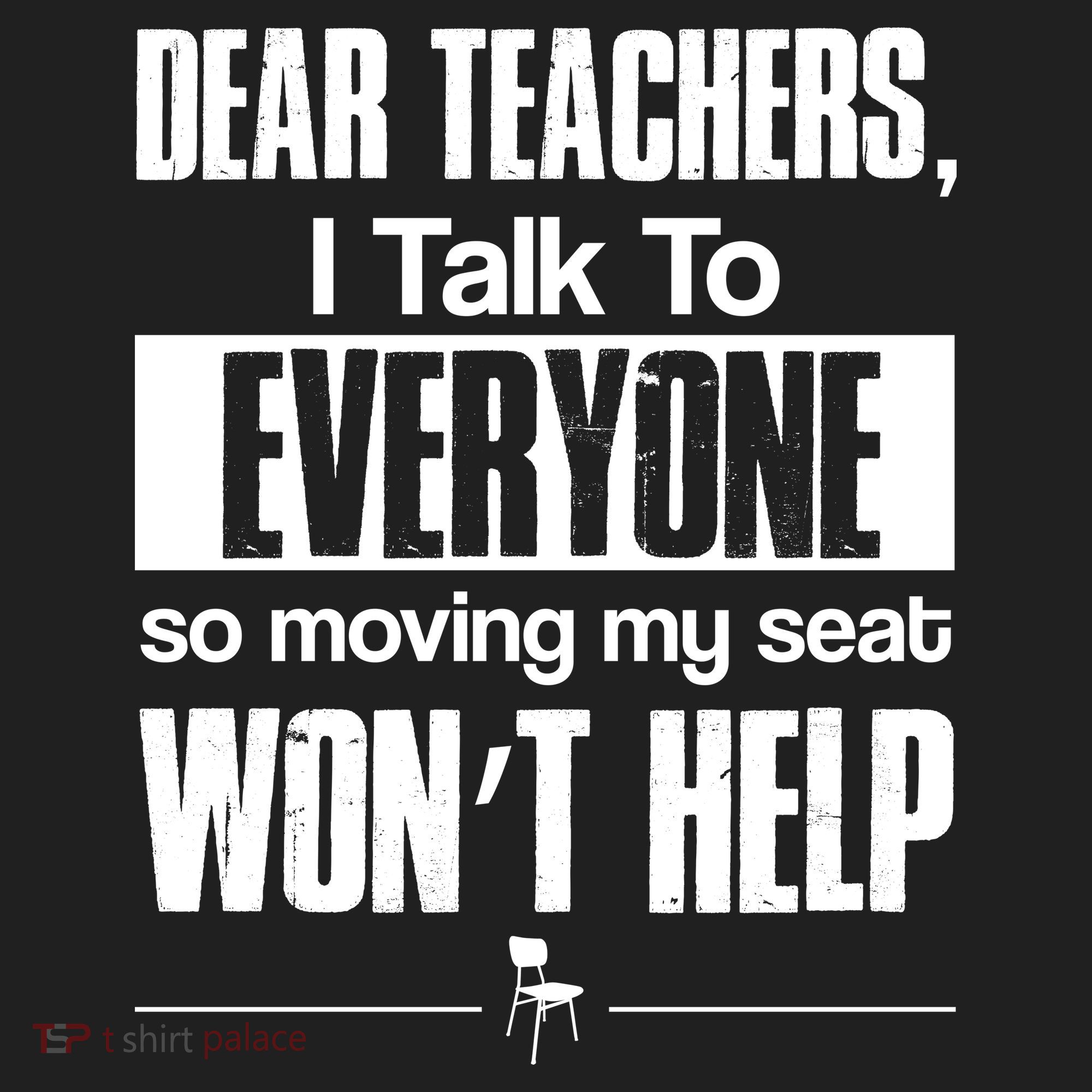 Dear Teachers I Talk To Everyone So Moving My Seat Won't Help Beanie