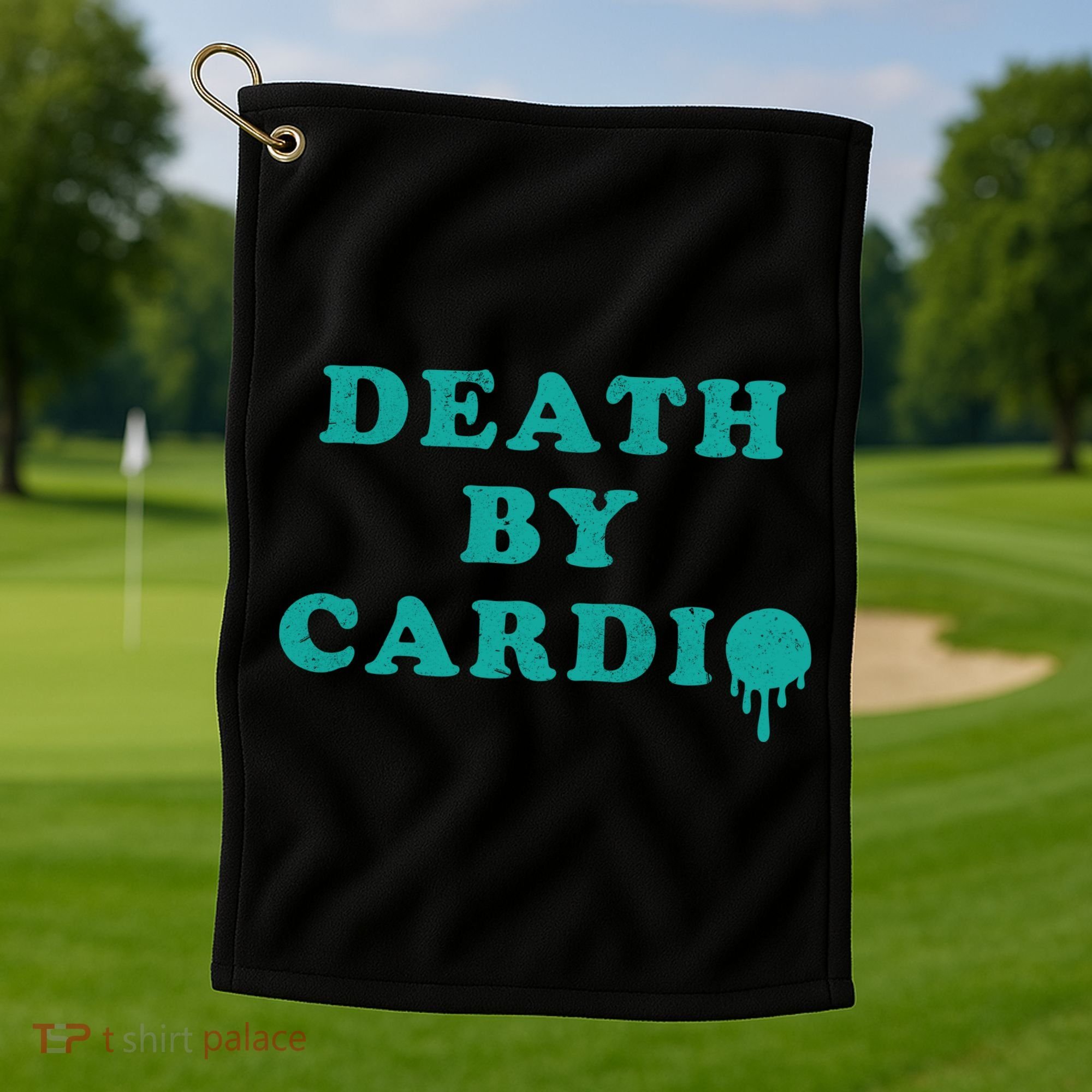 Death By Cardio Golf Towel