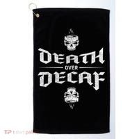 Death Over Decaf Golf Towel thumb 0