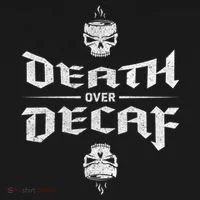Death Over Decaf Women's Long Sleeve Shirt thumb 2