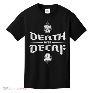 Death Over Decaf Kids T-Shirt