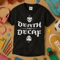Death Over Decaf Kids T-Shirt thumb 3