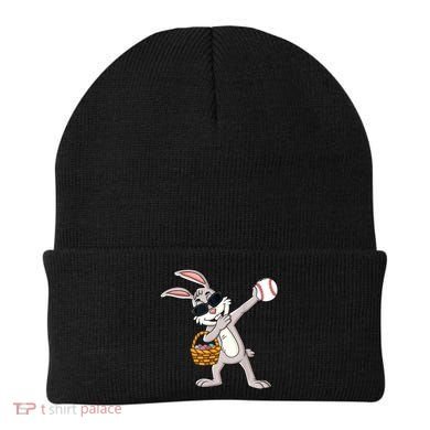 Dabbing Easter Bunny Gift Eggs Basket Baseball Gift Beanie