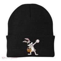 Dabbing Easter Bunny Gift Eggs Basket Baseball Gift Beanie thumb 0