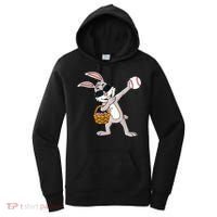 Dabbing Easter Bunny Gift Eggs Basket Baseball Gift Women's Hoodie thumb 0
