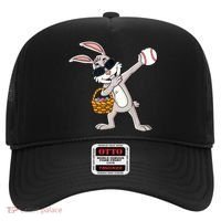 Dabbing Easter Bunny Gift Eggs Basket Baseball Gift Hat thumb 0