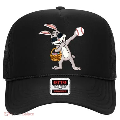 Dabbing Easter Bunny Gift Eggs Basket Baseball Gift Hat