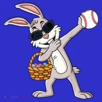 Dabbing Easter Bunny Gift Eggs Basket Baseball Gift Tumbler thumb 3