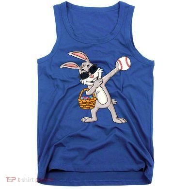 Dabbing Easter Bunny Gift Eggs Basket Baseball Gift Tank Top