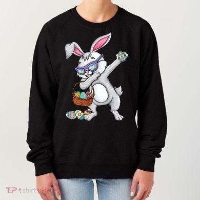 Dabbing Easter Bunny Rabbit Dab Dance Eggs Women's Sweatshirt
