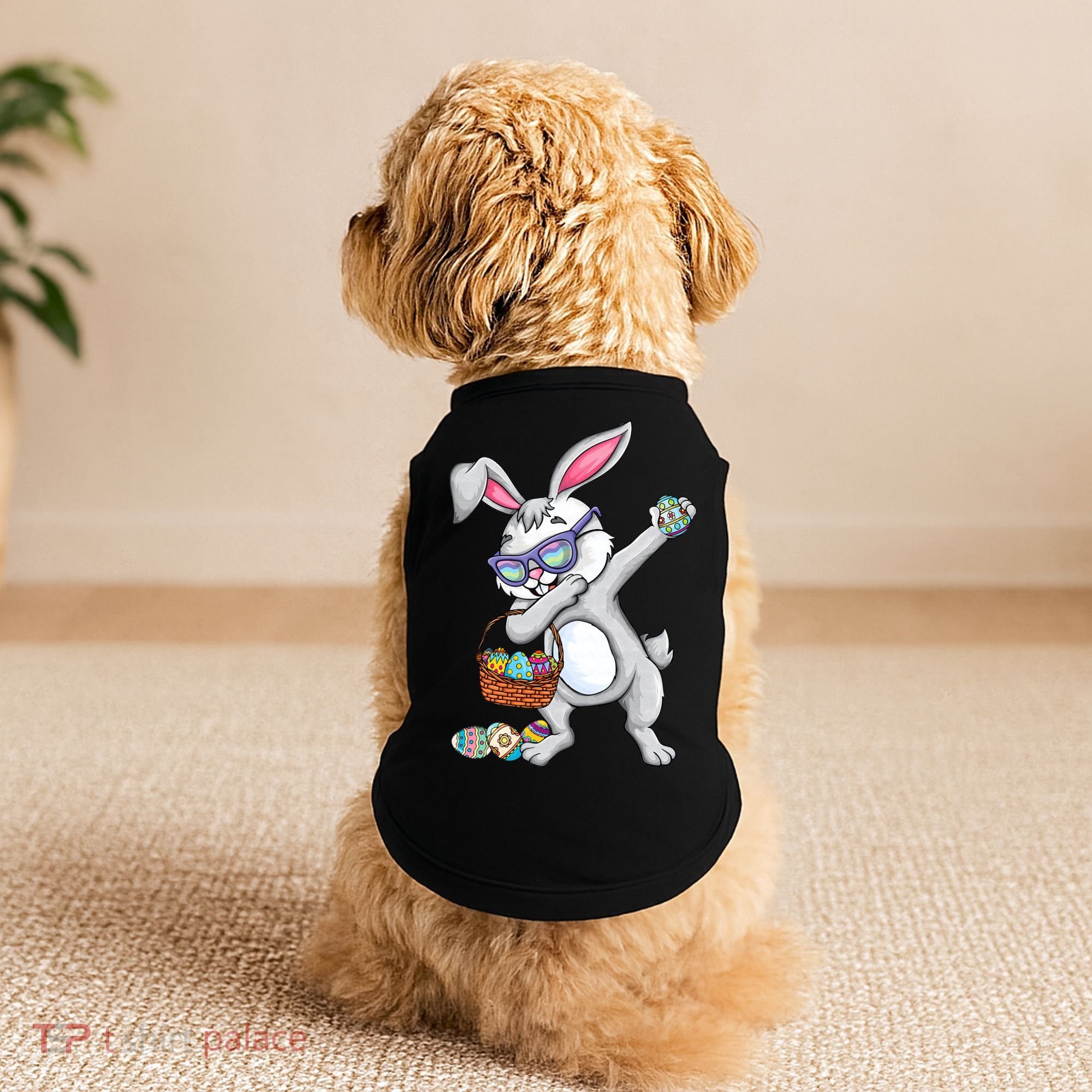 Dabbing Easter Bunny Rabbit Dab Dance Eggs Doggie Tank