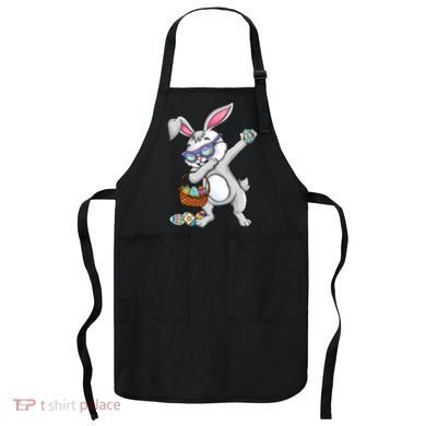 Dabbing Easter Bunny Rabbit Dab Dance Eggs Apron