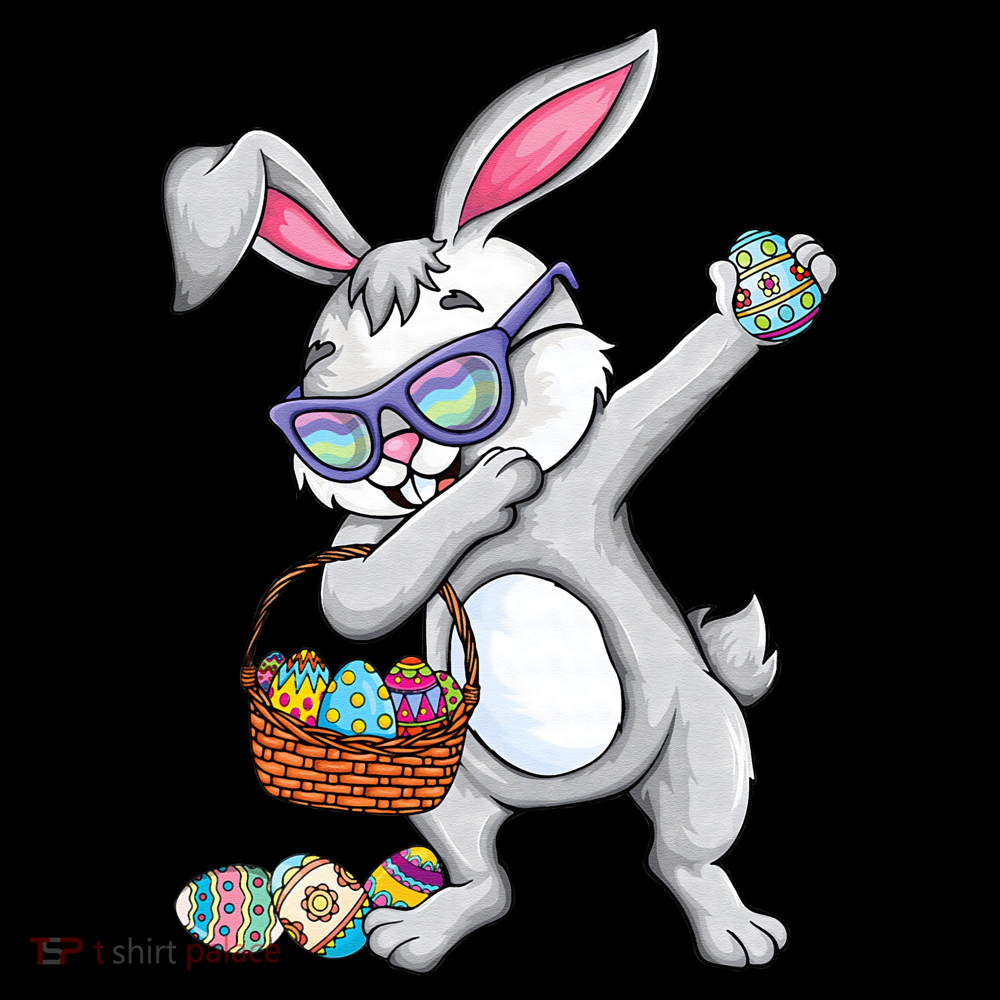 Dabbing Easter Bunny Rabbit Dab Dance Eggs Bucket Hat