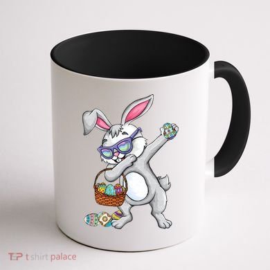 Dabbing Easter Bunny Rabbit Dab Dance Eggs Coffee Mug back