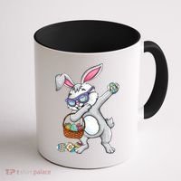 Dabbing Easter Bunny Rabbit Dab Dance Eggs Coffee Mug thumb 1
