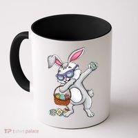 Dabbing Easter Bunny Rabbit Dab Dance Eggs Coffee Mug thumb 0