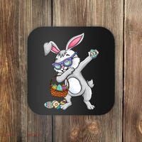 Dabbing Easter Bunny Rabbit Dab Dance Eggs Coaster thumb 0