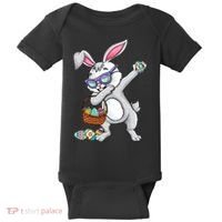Dabbing Easter Bunny Rabbit Dab Dance Eggs Baby Bodysuit thumb 0