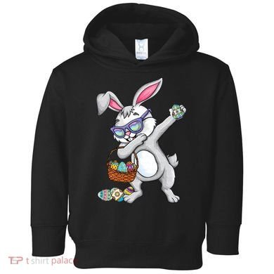 Dabbing Easter Bunny Rabbit Dab Dance Eggs Toddler Hoodie