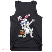 Dabbing Easter Bunny Rabbit Dab Dance Eggs Tank Top thumb 0