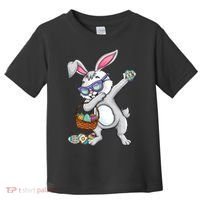 Dabbing Easter Bunny Rabbit Dab Dance Eggs Toddler T-Shirt thumb 0