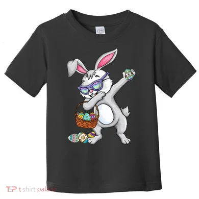 Dabbing Easter Bunny Rabbit Dab Dance Eggs Toddler T-Shirt