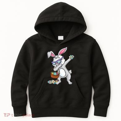 Dabbing Easter Bunny Rabbit Dab Dance Eggs Kids Hoodie