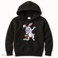 Dabbing Easter Bunny Rabbit Dab Dance Eggs Kids Hoodie thumb 0