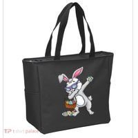 Dabbing Easter Bunny Rabbit Dab Dance Eggs Tote Bag thumb 2
