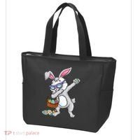 Dabbing Easter Bunny Rabbit Dab Dance Eggs Tote Bag thumb 3