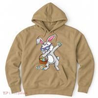 Dabbing Easter Bunny Rabbit Dab Dance Eggs Hoodie thumb 0