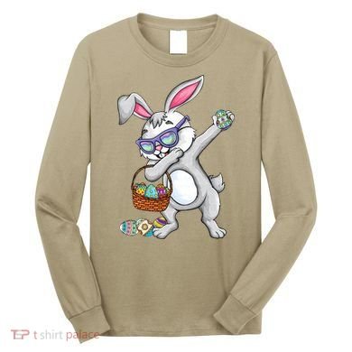 Dabbing Easter Bunny Rabbit Dab Dance Eggs Long Sleeve Shirt