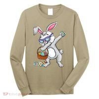 Dabbing Easter Bunny Rabbit Dab Dance Eggs Long Sleeve Shirt thumb 0