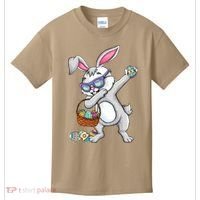 Dabbing Easter Bunny Rabbit Dab Dance Eggs Kids T-Shirt thumb 0