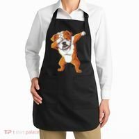 Dabbing English Bulldog T Boy Dab Dance Puppy Lover Apron thumb 2