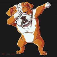 Dabbing English Bulldog T Boy Dab Dance Puppy Lover Women's Tank Top thumb 5