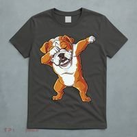 Dabbing English Bulldog T Boy Dab Dance Puppy Lover T-Shirt thumb 5