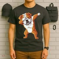 Dabbing English Bulldog T Boy Dab Dance Puppy Lover T-Shirt thumb 6