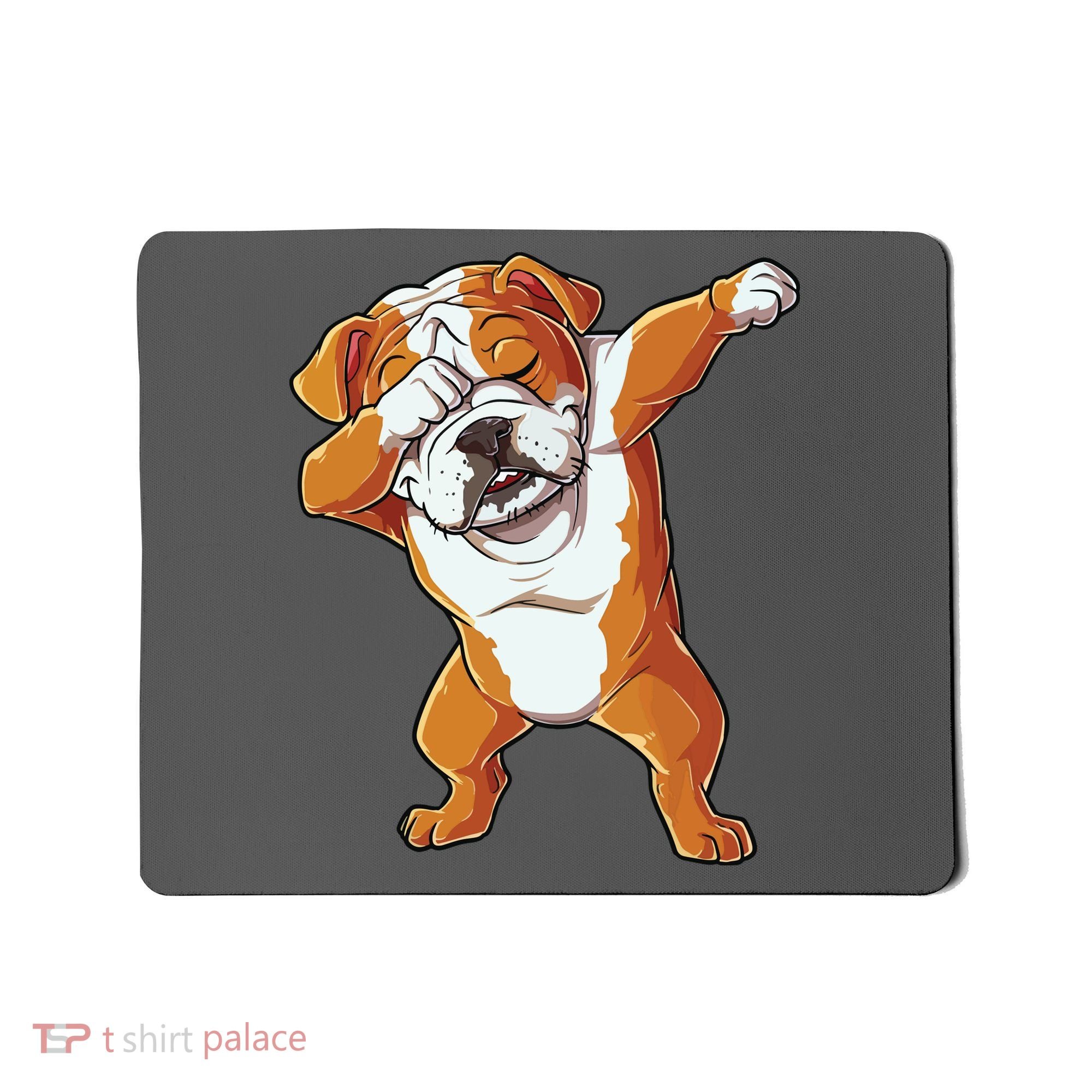 Dabbing English Bulldog T Boy Dab Dance Puppy Lover Mousepad
