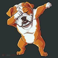 Dabbing English Bulldog T Boy Dab Dance Puppy Lover Mousepad thumb 1