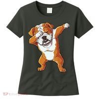 Dabbing English Bulldog T Boy Dab Dance Puppy Lover Women's T-Shirt thumb 0