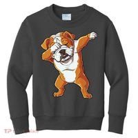 Dabbing English Bulldog T Boy Dab Dance Puppy Lover Kids Sweatshirt thumb 0