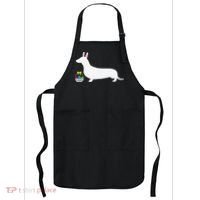 Dachshund Easter Bunny Dog Silhouette Apron thumb 0