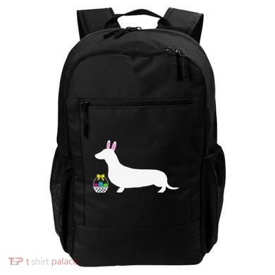 Dachshund Easter Bunny Dog Silhouette Backpack