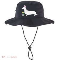 Dachshund Easter Bunny Dog Silhouette Bucket Hat thumb 0