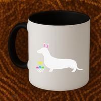 Dachshund Easter Bunny Dog Silhouette Coffee Mug thumb 2
