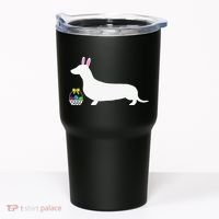 Dachshund Easter Bunny Dog Silhouette Tumbler thumb 0