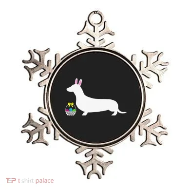 Dachshund Easter Bunny Dog Silhouette Ornament