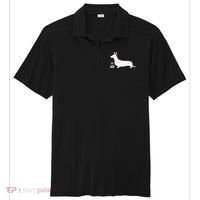 Dachshund Easter Bunny Dog Silhouette Sport-Tek Posi-UV Pro Polo thumb 0