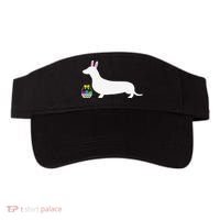Dachshund Easter Bunny Dog Silhouette Visor thumb 0